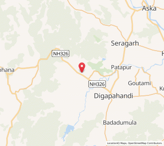 Map of Porhamari, Odisha