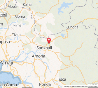 Map of Poriem, Goa