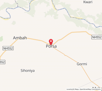 Map of Porsa, Madhya Pradesh