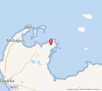Map of Positra, Gujarat