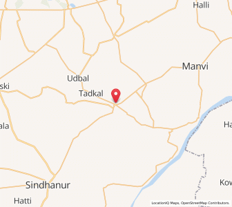 Map of Pothnal, Karnataka