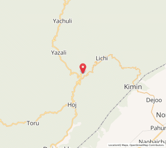 Map of Potin, Arunachal Pradesh