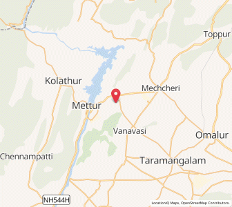 Map of Pottaneri Nallakavundanpatti, Tamil Nadu