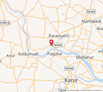 Map of Pottanur, Tamil Nadu