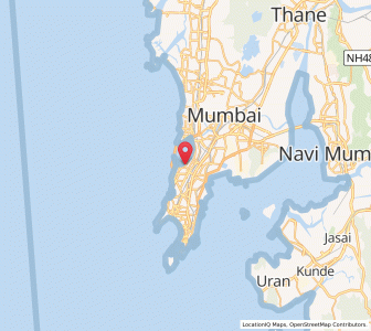 Map of Prabhadevi, Maharashtra