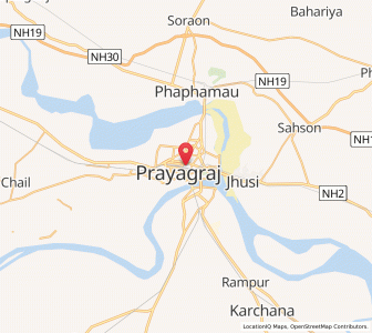 Map of Prayagraj, Uttar Pradesh