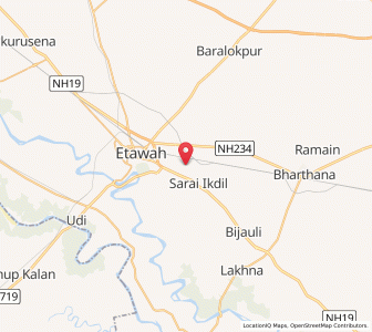 Map of Prithvi ka Nagla, Uttar Pradesh