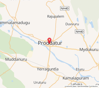 Map of Proddatur, Andhra Pradesh