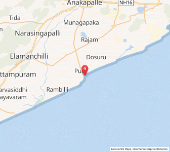 Map of Pudimadaka, Andhra Pradesh