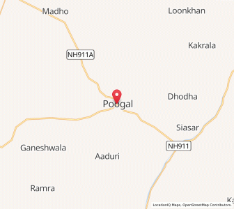 Map of Pugal, Rajasthan