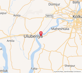 Map of Pujali, West Bengal