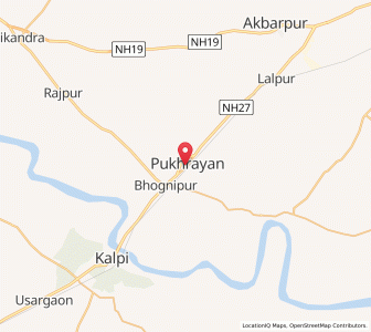 Map of Pukhrayan, Uttar Pradesh