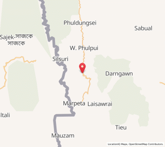 Map of Pukzing, Mizoram