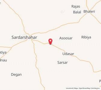 Map of Pulasar, Rajasthan