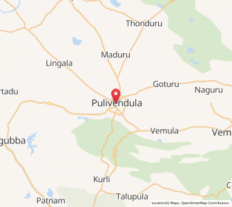 Map of Pulivendla, Andhra Pradesh