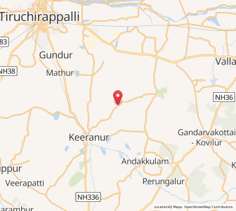 Map of Puliyur, Tamil Nadu