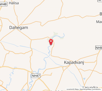 Map of Punadra, Gujarat