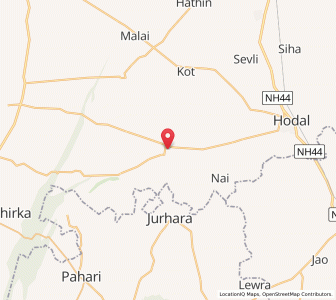 Map of Punahana, Haryana