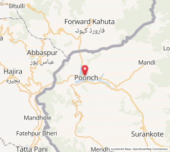 Map of Punch, Kashmir