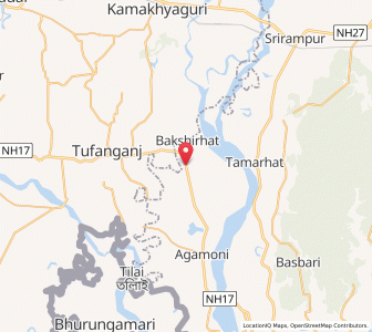 Map of Pundibari, West Bengal