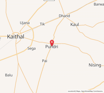 Map of Pundri, Haryana