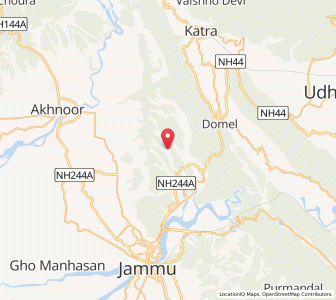 Map of Pungali, Kashmir