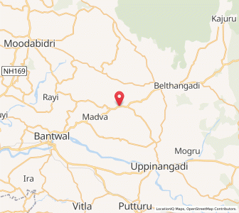 Map of Punjalkatte, Karnataka