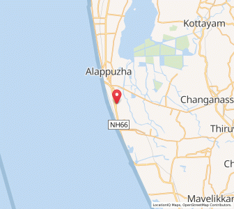 Map of Punnappira, Kerala