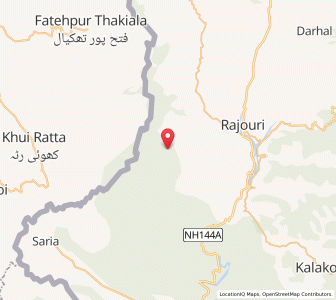 Map of Punthil, Kashmir