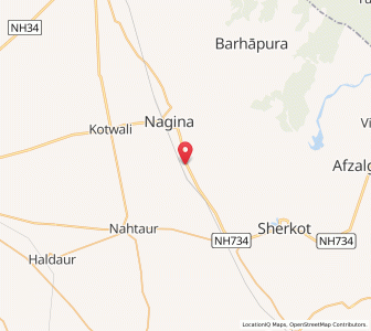 Map of Puraini, Uttar Pradesh