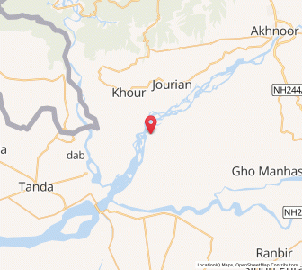 Map of Purana Hamirpur, Kashmir