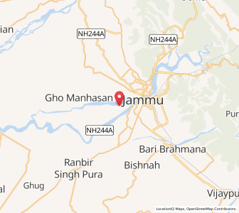 Map of Purani Nandni, Kashmir