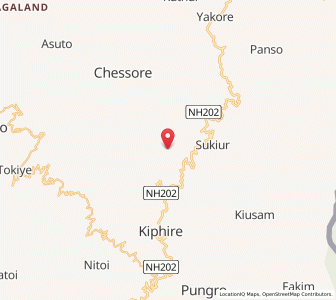Map of Purorr, Nagaland