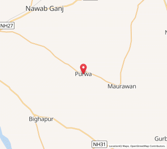 Map of Purwa, Uttar Pradesh