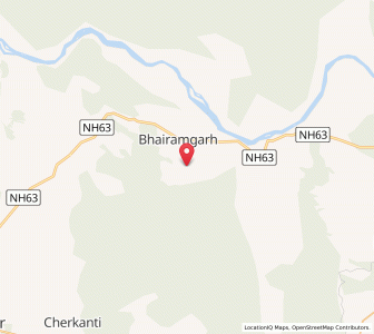 Map of Pusnar, Chhattisgarh