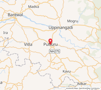 Map of Puttur, Andhra Pradesh