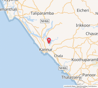 Map of Puzhathi, Kerala