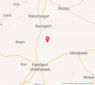 Map of Qaimsar, Rajasthan