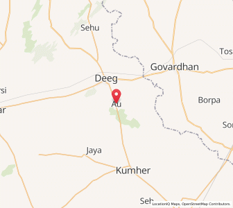 Map of Qasba Ao, Rajasthan