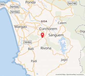 Map of Quepem, Goa