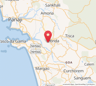 Map of Queula, Goa