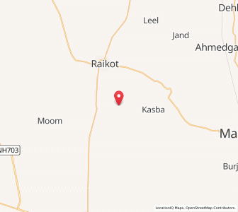 Map of Qutba, Punjab