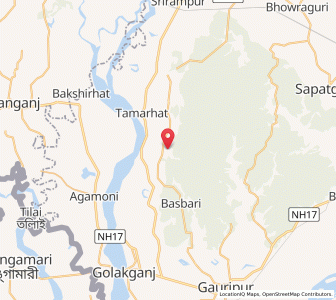 Map of Rabhapara, Assam