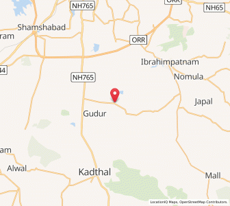 Map of Rachlur, Andhra Pradesh