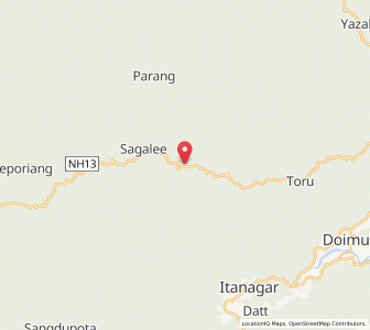 Map of Raddar, Arunachal Pradesh