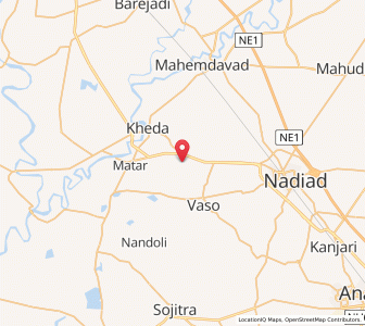 Map of Radhwanaj, Gujarat