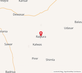 Map of Raepura, Rajasthan