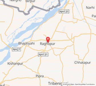 Map of Raghopur, Bihar