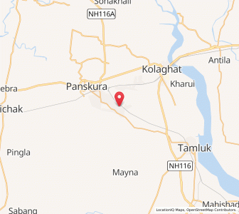Map of Raghunathbari, West Bengal