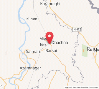 Map of Raghunāthpur, Bihar